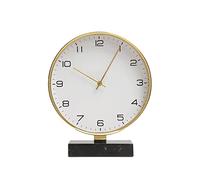 LXYST Table Living Room Ornaments Home Light Luxury Desktop Decoration Mute Desk Clock (Color 1)