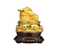 LXYST Table Lucky Coin, Feng Shui Three Legged Wealth Traditional Money Frog Statue Prosperity Home Buddha Decoration