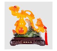 LXYST Table Lucky Money Feng Shui Treasure Basin Statue Gourd Ornament Chinese Frog Attract Wealth and Good Luck (14.5×5.9×15.7in-Resin) Buddha Decoration