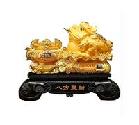 LXYST Table Statue A Three Legged Lucky Feng Shui Money Frog Chinese Fengshui Decor for Prosperity Home Buddha Decoration