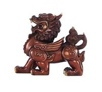 LXYST Table Statue Copper Office Living Room Entrance Home Feng Shui Decorations Crafts Ornaments Buddha Decoration (Color Right, Size : L)