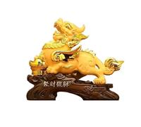 LXYST Table Statue Entrance Office Fortune Decorations Fine Resin Crafts Hand Carved Lucky Feng Shui Ornaments Buddha Decoration (Color Right, Size : Small)