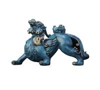 LXYST Table Statue Fortune Home Living Room Crafts Retro Luxury Copper Feng Shui Ornaments Office Desktop Decorations Buddha Decoration (Color Right, Size : L)