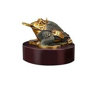 LXYST Table Statue Home Copper Tripod Toad Fortune Ornament Living Room Office Feng Shui Sculpture Buddha Decoration