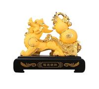 LXYST Table Statue Lucky Feng Shui Gourd Gathering Wealth Home Living Room Wine TV Cabinet Decorations Decorative Ornaments Buddha Decoration (Size : L)