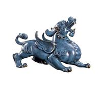 LXYST Table Statue Luxury Copper Ornaments Home Living Room Fortune Attraction Feng Shui Decorations Hotel Opening Enhance Luck Buddha Decoration (Color Left, Size : L)