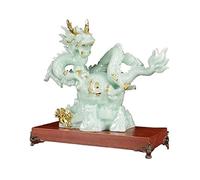 LXYST Table Statue Ornaments to Attract Wealth Feng Shui Furnishings Study Office Home Decorations Dragon Sculpture Buddha Decoration (Size : CH)
