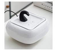 LXYST Tabletop Fountains Ceramic Water Home Feng Shui Good Luck Ornament Humidifier for Office Desktop Decoration Fountain Decoration(White)