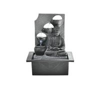 LXYST Tabletop Fountains Zen Buddha Ornament Circular Office Desktop Water Landscape Fountain Decoration