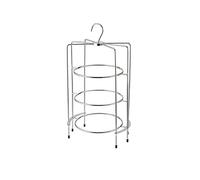 LXYST Three Layers of Fruit Tray Tea British-Style Hotel Dessert Table Ornaments Display Stand Cake Holder Color Silver Size C