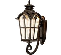 LXYST Traditional Classical ing Fixture Outdoor Waterproof Lamp - Antique Balcony Aisle Patio Glass Lantern Garden Outside Wall Lamps (Onecolor Large)