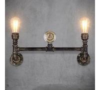 LXYST V-intage Steampunk Metal Vanity Lights Industrial Light Water Pipe Living Room Antique Flush Mount Wall Lamp, Chandelier