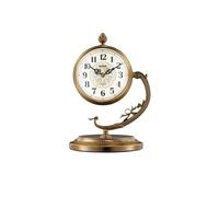 LXYST Vintage Table Living Room Bedroom Decor Craft Mute Desktop Ornaments Desk Clock
