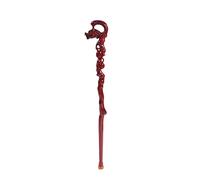LXYST Walking Stick Older People Crutches Wooden Sticks Leads Crested Heads Hollow Wood Carvings Length 95 Cm Easy to Shorten Mobility Aid for Elderly, Se