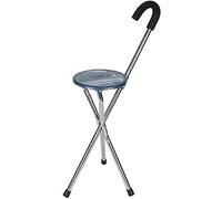 LXYST Walking Stick with Folding Canes Seat Crutch Stool Abs Engineering Plastic Panel Handle and Foot Pad Triangular Support Elder for Elderly Gift