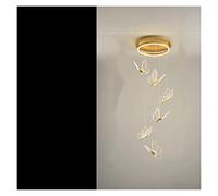LXYST Wall Mount Lighting, Lamp, Butterfly Long Adjustable Length Duplex Stair Light Living Room Art Dining Light, LED Chandelier (Coldlight 6Li