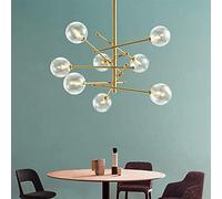 LXYST Well-Made Creative Wrought Iron Glass Molecular Living Room Bedroom Corridor Villa Porch Warm Light Size * 76Cm Beautiful