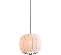 LXYST White Fabric Pendant E27 1-Light Adjustable Hanging Lamp Bedroom Lighting Fixture, Ceiling Chandelier