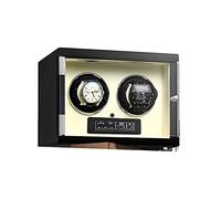 LXYST Winder for Automatic Watches LCD Touch Panel Display Screen Rotation Mode Setting Carbon Fiber Leather Built-in Illumination with Remote Control Beige (6 epitope) Watch
