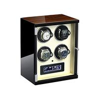 LXYST Winder for Automatic Watches LCD Touch Panel Display Screen Rotation Mode Setting Carbon Fiber Leather Built-in Illumination with Remote Control Beige (6 epitope) Watch