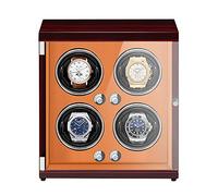 LXYST Winder Spinner Winders - Plug-in/Battery Vertical Shaker Automatic Mechanical Winding Box Watch Storage Case with Light-Sensitive LED Light Quiet and Well