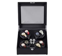 LXYST with Quiet Motors Automatic 8 Watches Rotating Wooden Box Gift for Men Women Watch Winder