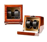 LXYST Wood Automatic Self-Stop Function with Retractable Pillow, Mode, Mute Motor, 2+0 Watches Holders Storage Winding Box (A) Watch Winder
