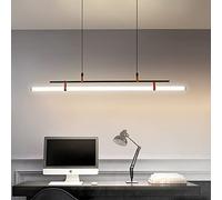 LXYST Wood Ring Chandelier Japanese Style Dimmable Pendant Light Contemporary Circular Ceiling Fixture for Kitchen Island Living Dining Room 50x50x6cm