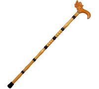 LXYST Wooden Cane Solid Wood Engraving Faucet Handle Walking Stick Old Man Crutches Walker Ideal for Men or Women with Active Outdoor Lifesty