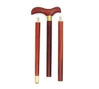 LXYST Wooden Cane The Elderly Lightweight Folding Crutches Anti-Skid Sticks Portable Wood Sticks,Red Fashionable