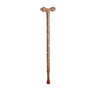 LXYST Wooden Sticks Cane, Crutches, Solid Wood Walking Stick, Fine Carving Implied Auspicious Hoist Handle 91cm Long According to Height Truncated by Yourself Mobility Aid for Elderly