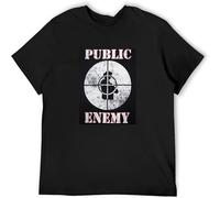 Lxytx Public Enemy Hip Hop Rap Group T Shirt Graphic Unisex Black L