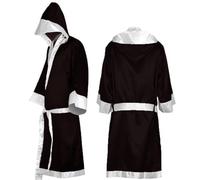 LXYUNKJ Traje de boxeo, para hombre, con capucha, de algodón, ligero, para artes marciales mixtas, Negro, X-Large