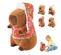LXYYDS Juguete De Peluche Capybara, 30 cm Capybara Peluche Realista, Lindo Muñecos Pelu-che Carpincho, Simulación Carpincho Juguetes, Animal de Pelu-che de Capibara, Regalo para Niños y Amigos