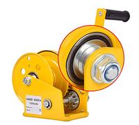 LXYYSG Cabrestante Manual Gear con Rodamiento, Mano Cabrestante Manivela con Freno, Portátil Cabrestante Barco con Cable y Gancho, Multifunción Cabestrante Polipastos, Equipo de Tracción