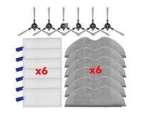 LXYYZJOZ Compatible con Xiaomi Robot Aspirador E5 / C108 Cepillo Lateral Trapeador Filtro Hepa Robot Aspirador Accesorios Pieza de Repuesto(Set O)