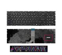 LXZNRQU Compatible con Teclado For Portátil MSI, GP65 GL75 GF75 GE75 GS75 GP75 GT76 Leopaed 9SD(with RGB Backlit)