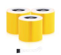 LXZNRQU Filtro de cartucho compatible con aspiradora en seco y húmedo Kärcher WD2/WD3/WD3P/A2004/MV2/MV3 6.414-552.0/64145520, lavable, limpieza de hogar y taller(3pcs)