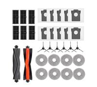 LXZNRQU Piezas de repuesto for bolsa de polvo for fregona con filtro de cepillo de rodillo principal, compatibles con Dreame L10s Pro Ultra Heat/X30 Ultra/Mova E30 Ultra/L10s Ultra Gen 2,(32PCS SET)