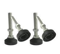 LXZSMH pies niveladores,pies Ajustables para Muebles, 4pcs M10x60mm Adjustable Furniture Leveling Feet, Foot Cups, Reinforced Nylon Base 50mm Diameter Articulated Feet Thread