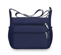 LY&SQ Bolsa de Hombro Ligera para Mujeres Bolso de Mano de Hombro Carteras Cruzadas Impermeables Bolsa con Múltiples Bolsillos(Dark blue)