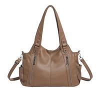 LY&SQ Bolsos Hobo Holgados para Mujer, Bolsos de Hombro y Monederos | Bolso Tote Vintage de Piel con Grano de Lichi, Bolso Satchel Suave Bandolera para Trabajo, Viaje y Fin de Semana