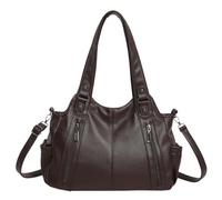 LY&SQ Bolsos Hobo Holgados para Mujer, Bolsos de Hombro y Monederos | Bolso Tote Vintage de Piel con Grano de Lichi, Bolso Satchel Suave Bandolera para Trabajo, Viaje y Fin de Semana