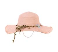 LY4U Sombrero de Paja para Mujer con Protección UPF 50, de Playa y Viaje, Estilo Floppy Roll Up para Verano