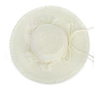 LY4U Sombrero de Sol Flexible de ala Ancha para Mujer UPF 50 con Flor de Encaje, Sombrero de Playa Plegable con Protección UV para Viajes, Verano al Aire Libre