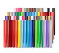 Lya Vinilo 65 paquete de vinilo permanente, hojas de vinilo autoadhesivo para máquina de corte, hojas permanentes para exteriores para decoración de fiestas, pegatina, taza DIY, calcomanía para el