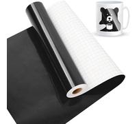 Lya Vinyl Lámina de vinilo para plóter negro brillante para Cricut, negro brillante, 30.5 cmx1525 cm (50 ft), Silhouette Cameo, rollo de vinilo para cortadores artesanales