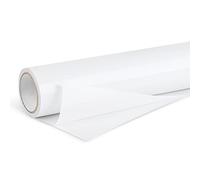 Lya Vinyl Película Adhesiva Blanco Brillante, Vinilo Adhesivo 30,5 x 500 cm, para Cricut, Color Blanco para Decoración de Fiestas, Pegatinas, Cortador de Manualidades