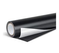 Lya Vinyl Película Adhesiva Negro Mate, Vinilo Adhesivo 30,5 x 500 cm, para Cricut, Color Negro para Decoración de Fiestas, Pegatinas, Cortador de Manualidades