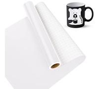 Lya Vinyl Rollo de Vinilo Adhesivo Blanco Brillante, 30.5 cm x 457.5 cm, Vinilo Blanco Brillante para Cricut, Silhouette Cameo y la Mayoría de las Máquinas de Corte